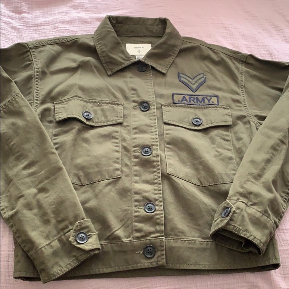 Green army jacket